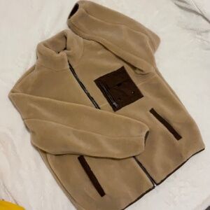 Berge/Brown, Zara, polyester coat, extra large